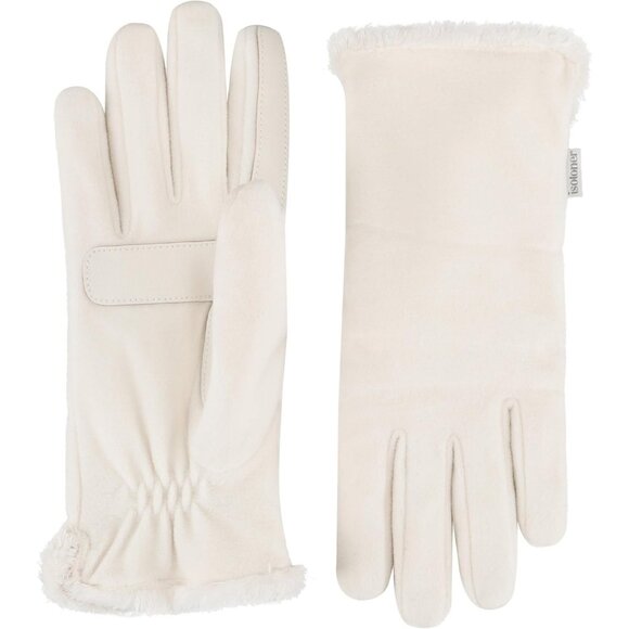 Accessories - Women's Stretch Fleece Gloves With Microlux Lining and Touch Technology Ivory